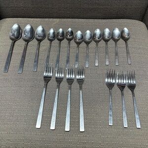Continental -Japan-stainless flatware 19 Pieces dinner forks spoons